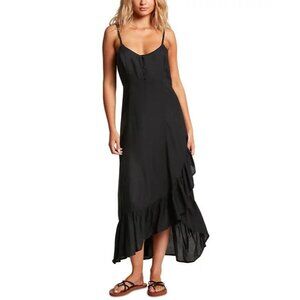 Volcom NWT That's My Type Maxi Dress in Black size XS